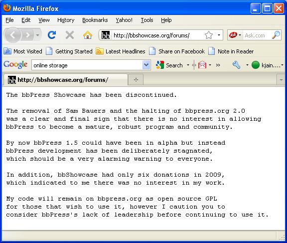  wordpress tools  bbPress Endangered?? 
