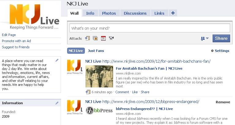  facebook NKJ Live Fan Page 