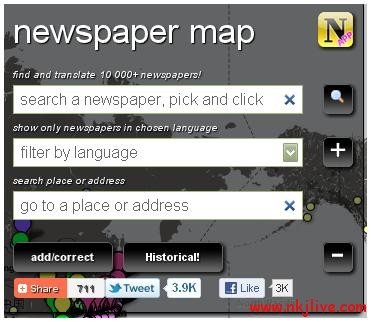 newspaper on worldmap1 world  World Newspapers on World Map 