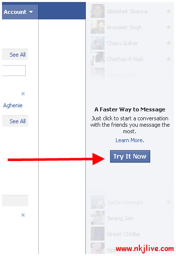 facebook chat bar facebook  Getting started with Facebook Sidebar 