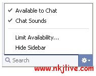 facebook chat bar2 facebook  Getting started with Facebook Sidebar 