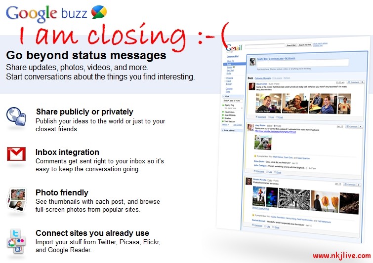 google-buzz-closing google buzz closing google Google Shutting Down Buzz and Labs