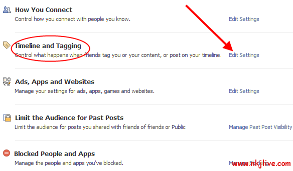 facebook timeline tagging settings facebook  Control what should Appear in your Facebook Timeline 